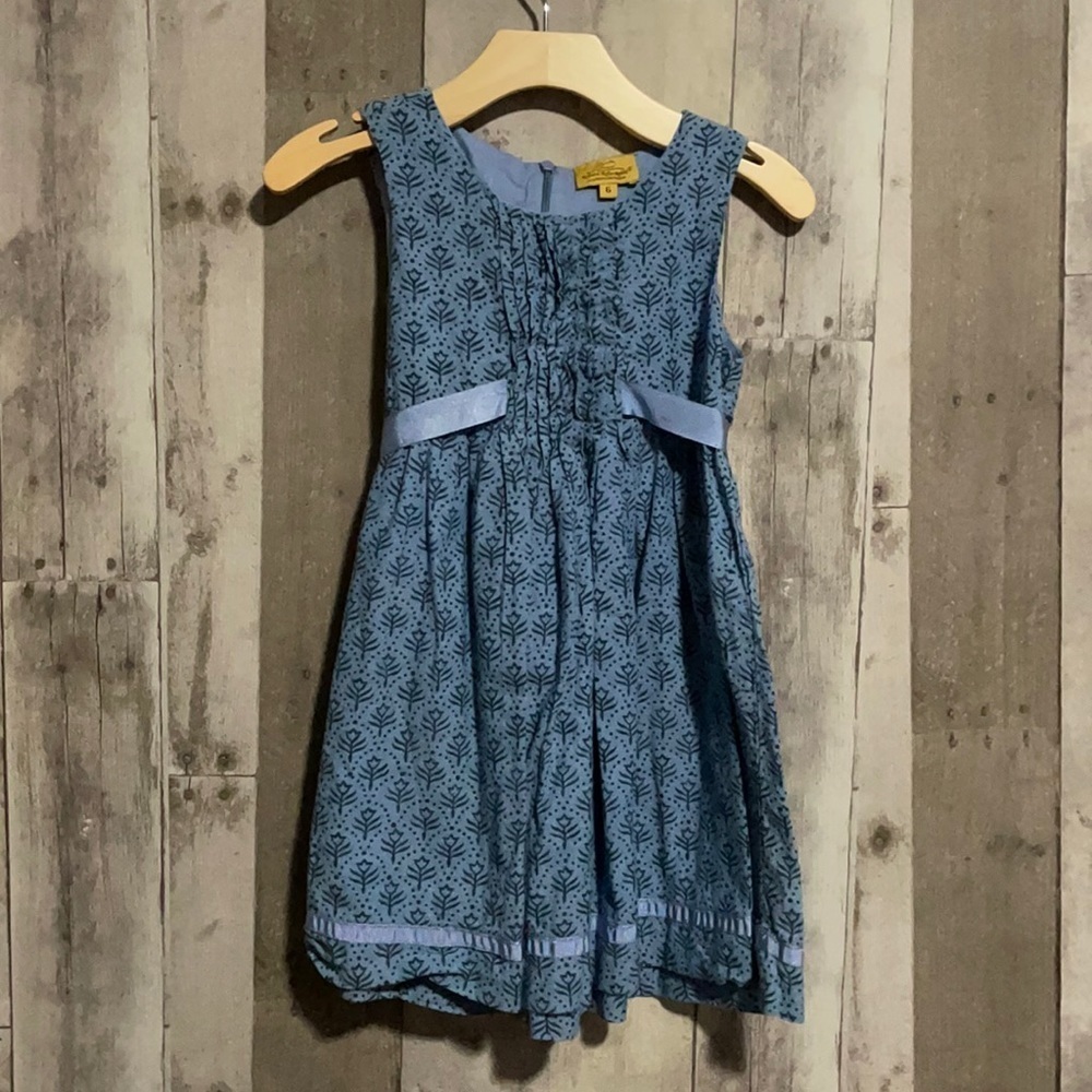 Roberta Roller Rabbit Girls Blue Floral Dress